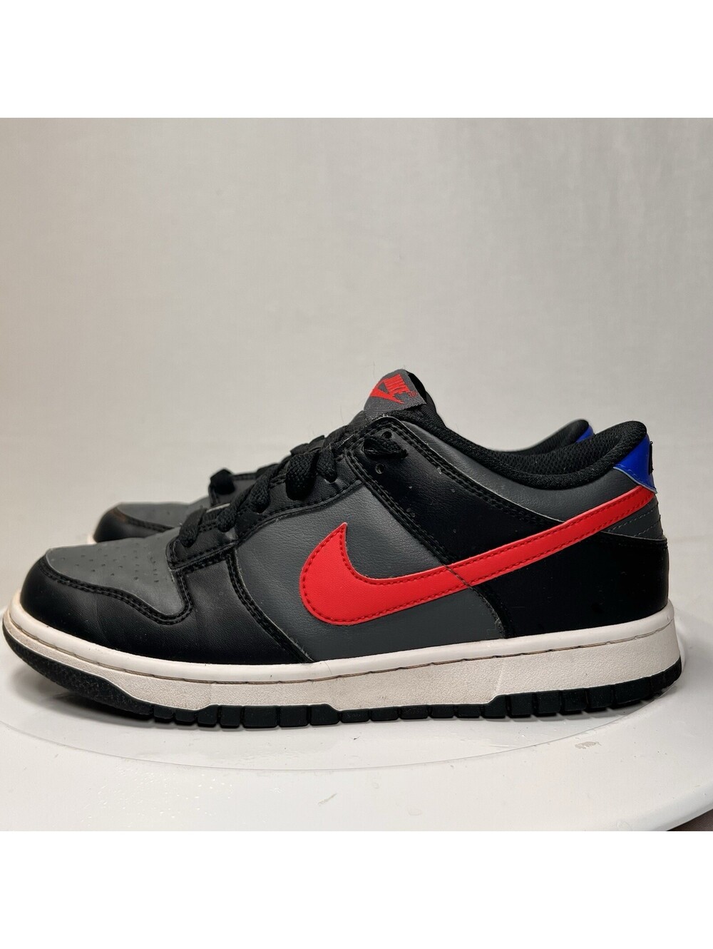Nike Dunk Low GS “Black Red Blue” Casual (FV0373 001) Youth Size 6.5Y